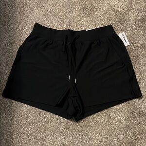 Old Navy Black Athletic Shorts with Elastic Waistband